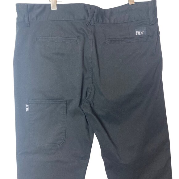 Tilit Flex Chef Pants Black Slim Fit 36 Waist Stretch Performance Multi Pocket - Picture 7 of 7